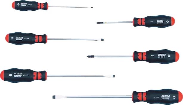 Set kaçavidash Würth MINUS/PHILLIPS, ZEBRA, 6 copë