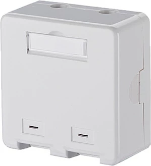 Prizë muri Keystone METZ CONNECT 1309150002KE, 2 porta, e bardhë