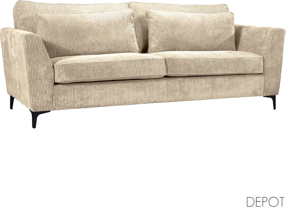 Divan tre vendesh, ngjyrë bezhë Lincoln 03, 223x96x93cm