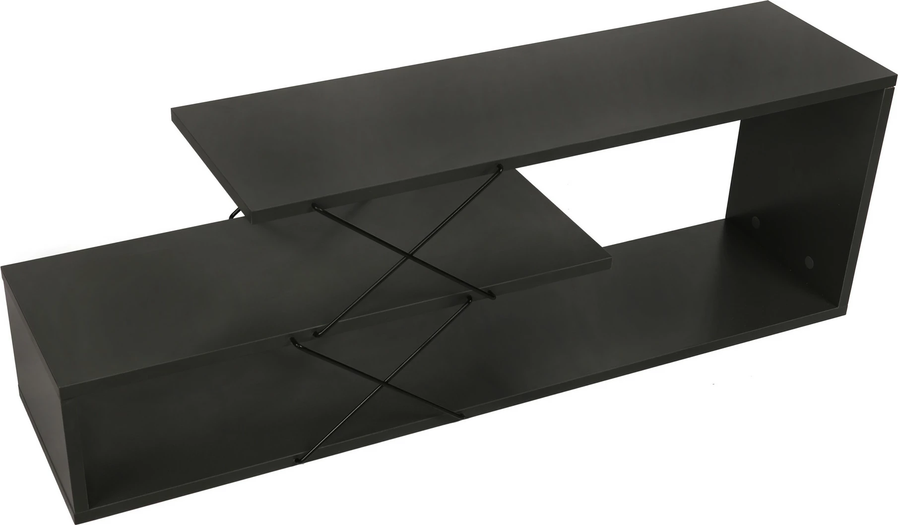 Komodë TV Hanah Home, Zigzag, ngjyrë antracit