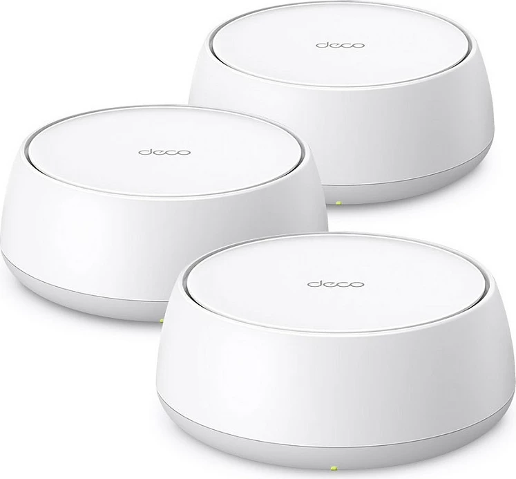 Sistem Mesh Wi‑Fi TP-Link Deco BE22, Wi‑Fi 7, Dual-Band 2.4/5 GHz, deri 3.6 Gbps, i bardhë