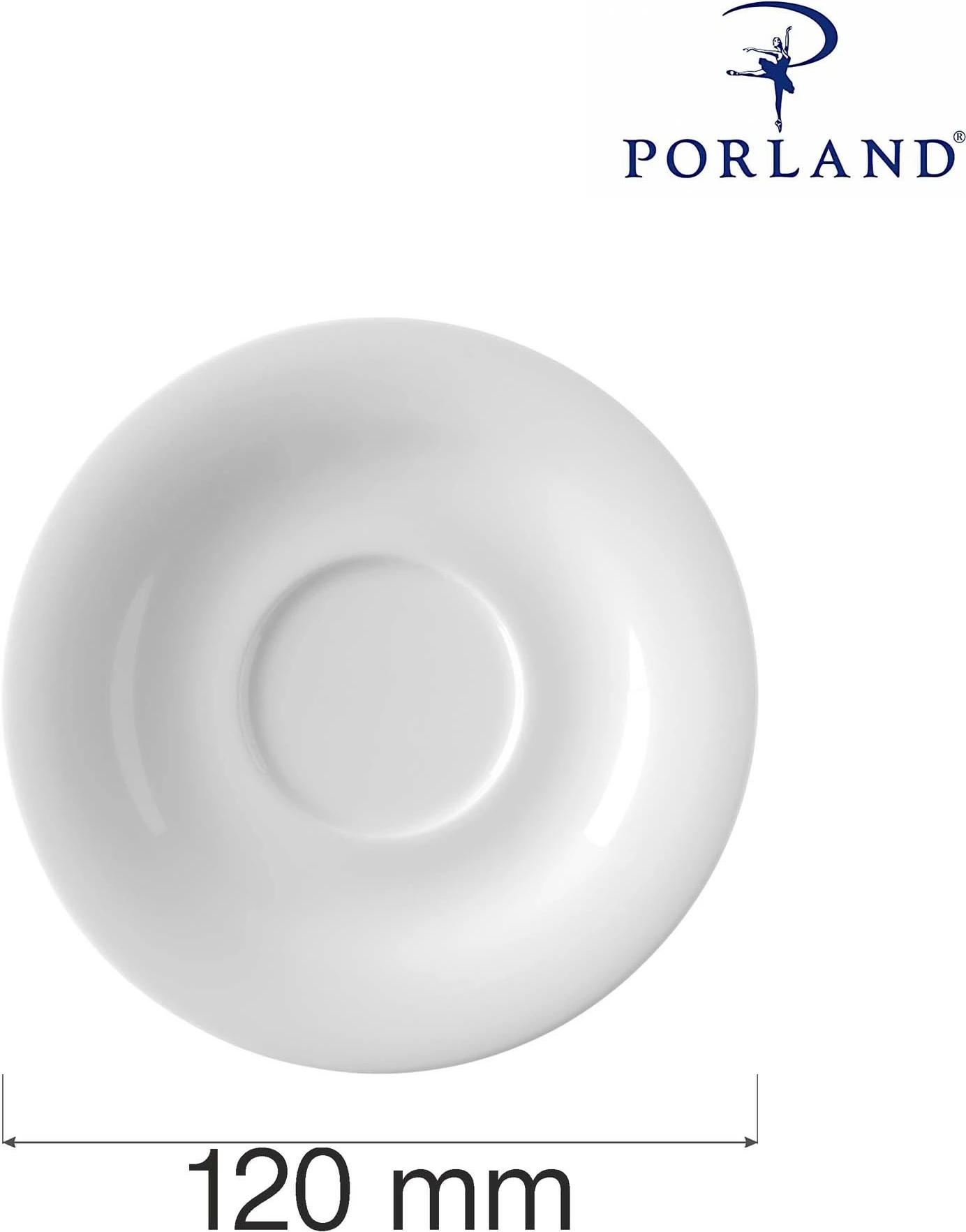 Nënfilxhan Porland Dove Ø120 mm, krem, set 6 copë