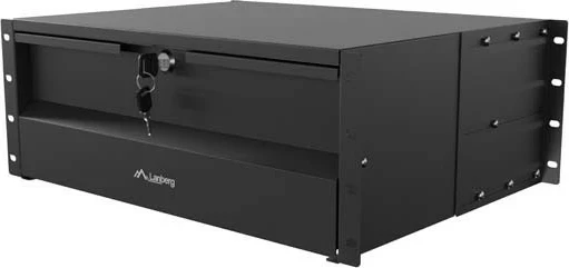 Sirtar për rack 19" LANBERG 4U 360mm, i zi