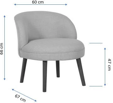 Karrige krahu Atelier del Sofa, ngjyrë krem, Nice