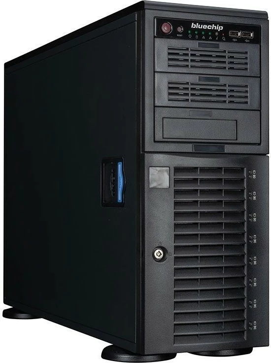 Server bluechip SERVERline T30336a, E-241, 32GB RAM, 2x480GB SSD, 2x Gigabit Ethernet, zi
