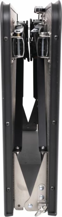 Tavolinë kampingu BRUNNER ELU TOP COMPACK 0406057N 80x80cm, lartësi 42/70cm, gri