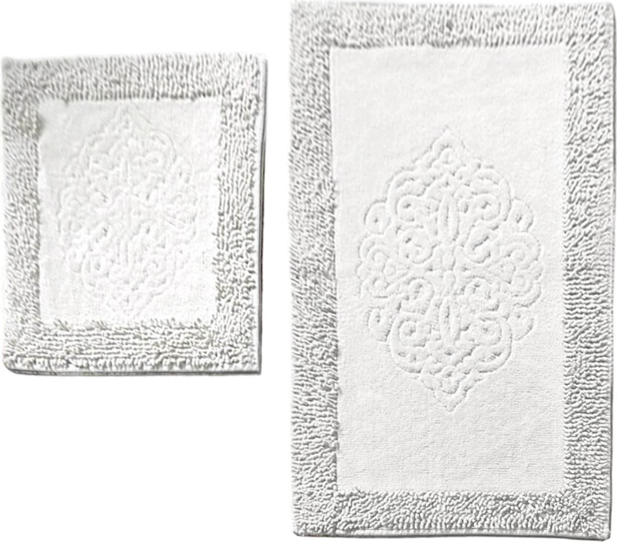 Set tapetash për banjo (2 copë), Mijölnir, Piante, ecru