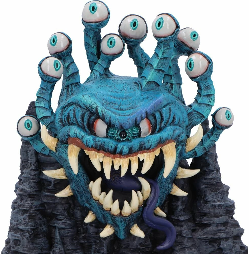 Kuti dekorative për zare NEMESIS NOW Dungeons & Dragons Beholder, rezinë, e pikturuar me dorë, blu