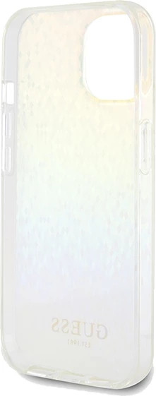 Mbështjellës Guess IML Faceted Mirror Disco Iridescent për iPhone 13/14/15, shumëngjyrësh