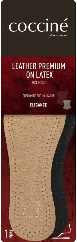 Shtresa këpucësh Coccine me lëkurë dhe lateks