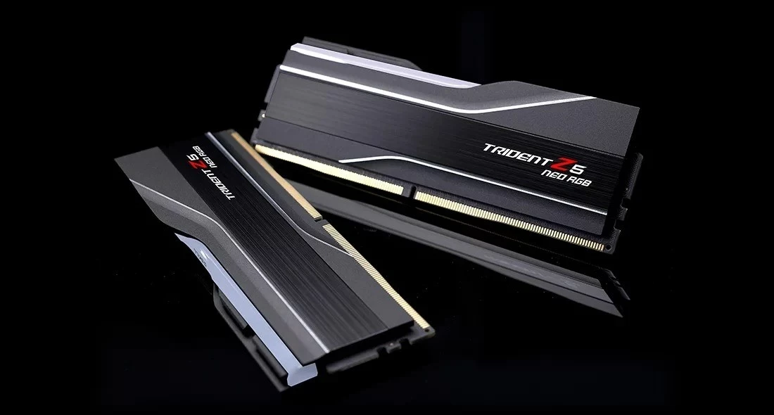 RAM memorje G.SKILL Trident Z5 Neo RGB, 128 GB (2x64 GB), DDR5, 6000 MHz, e zezë