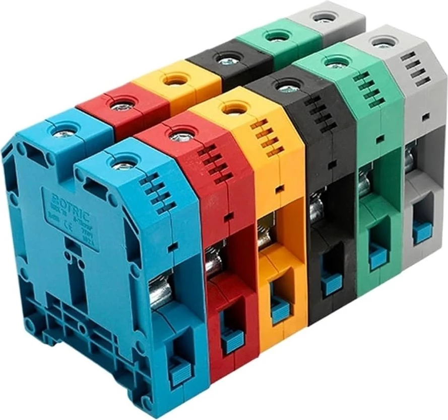 Klemë lidhëse elektrike VS 25mm për montim në shinë