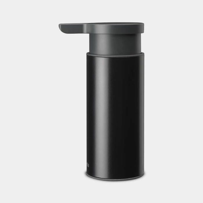 Dispenser sapuni i lëngshëm Brabantia 128448, 16.5×6.5×9.5 cm, i zi mat