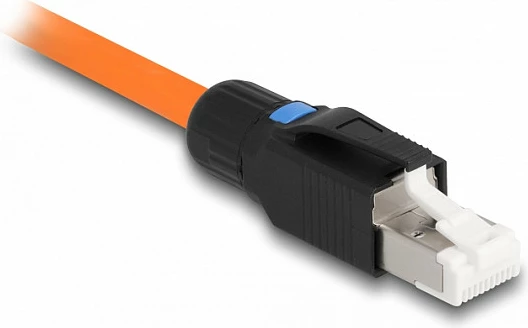 Konektor RJ45 DeLOCK Cat6A, montim pa vegla, S/UTP, AWG 23/26, i zi