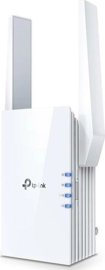 Zgjerues Wi‑Fi TP-Link RE705X WiFi 6 AX3000 Dual-Band 2.4/5 GHz, 1x Gigabit LAN, WPA3, Mesh/OneMesh, i bardhë