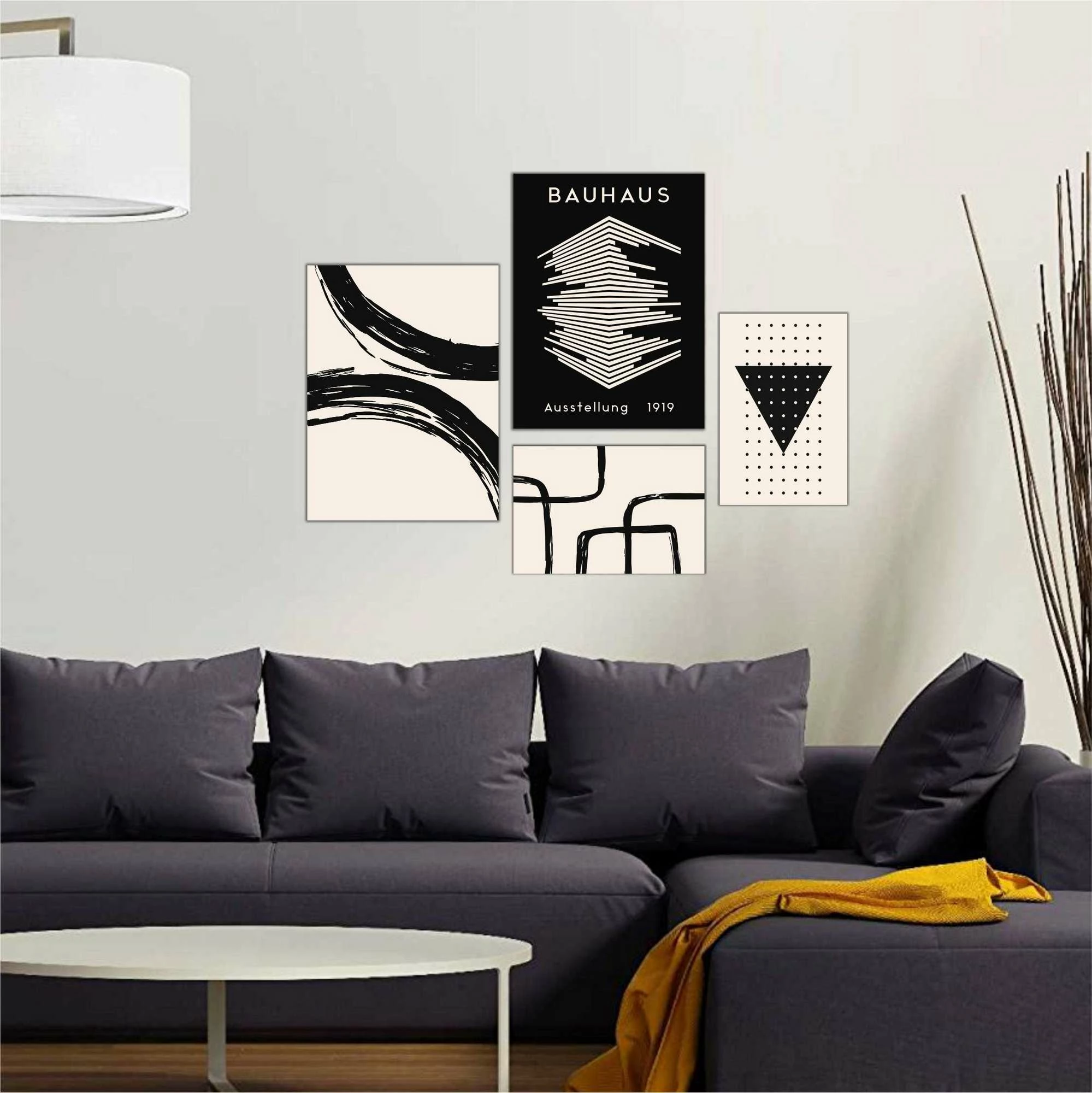 Pikturë dekorative MDF (4 copë), Wallity, Mdf - 00136