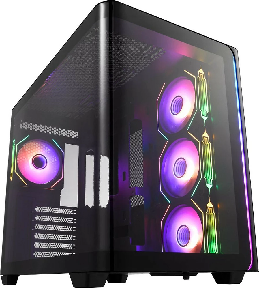 Kasë FSP M580-BA ARGB TG midi, e zezë