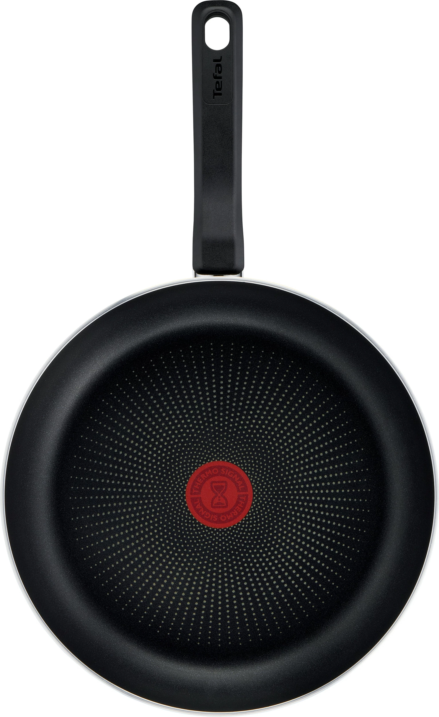 Tigan Tefal Resist 28 cm, veshje titani, Thermo-Spot, i zi
