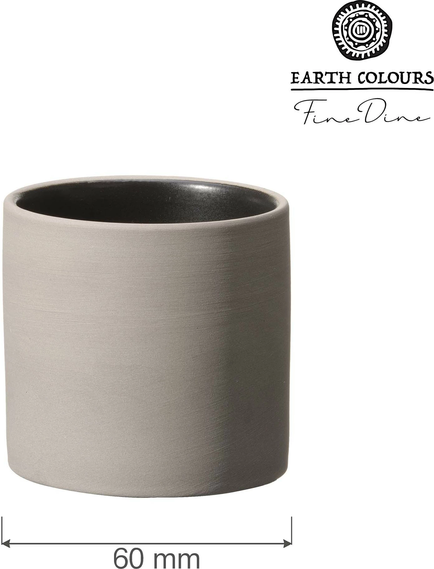 Kupë servirjeje Fine Dine Mia, 100 ml, Ø60 mm, gri/zi, set 3 copë