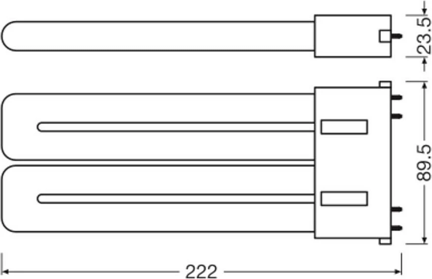 Llambë LED OSRAM DULUX F36 EM V 20W 840, 2500 lm, 4000K, 2G10, e bardhë