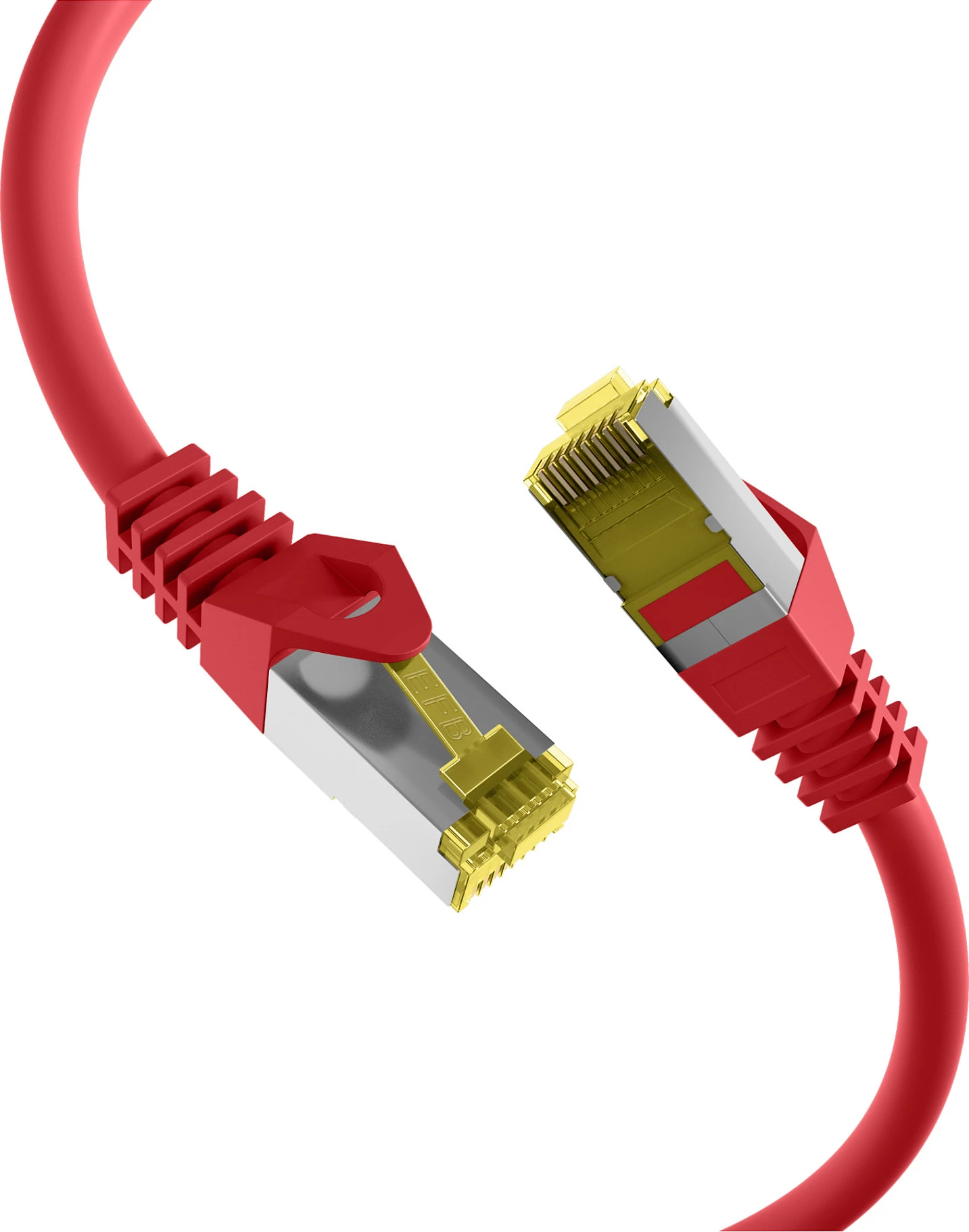 Kabllo rrjeti EFB Elektronik RJ45 Cat6A S/FTP, 0.15 m, e kuqe