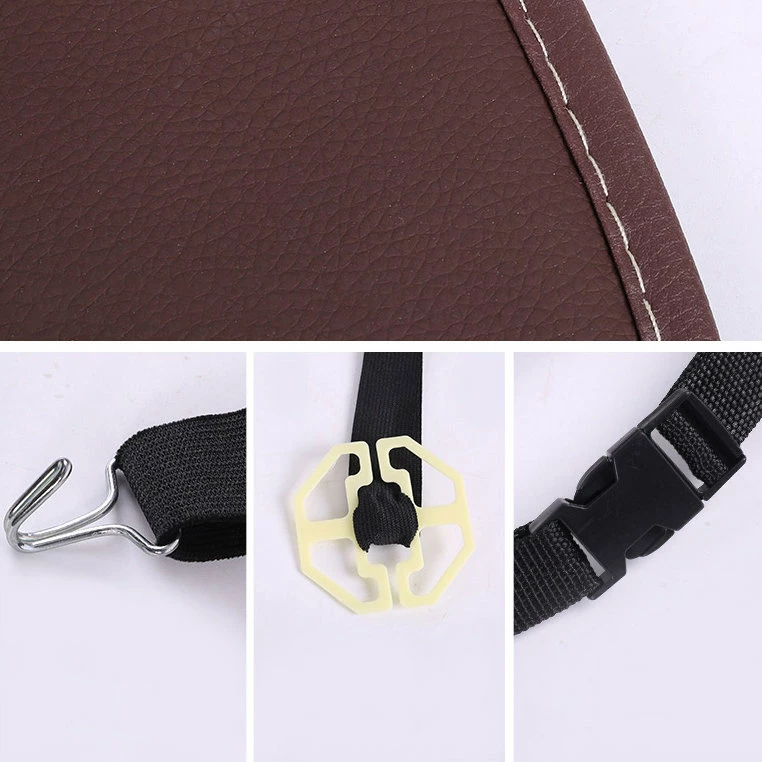 Organizues për makinë Hurtel, raft i palosshëm, mbajtës tabletë, lëkurë PU, bezhë