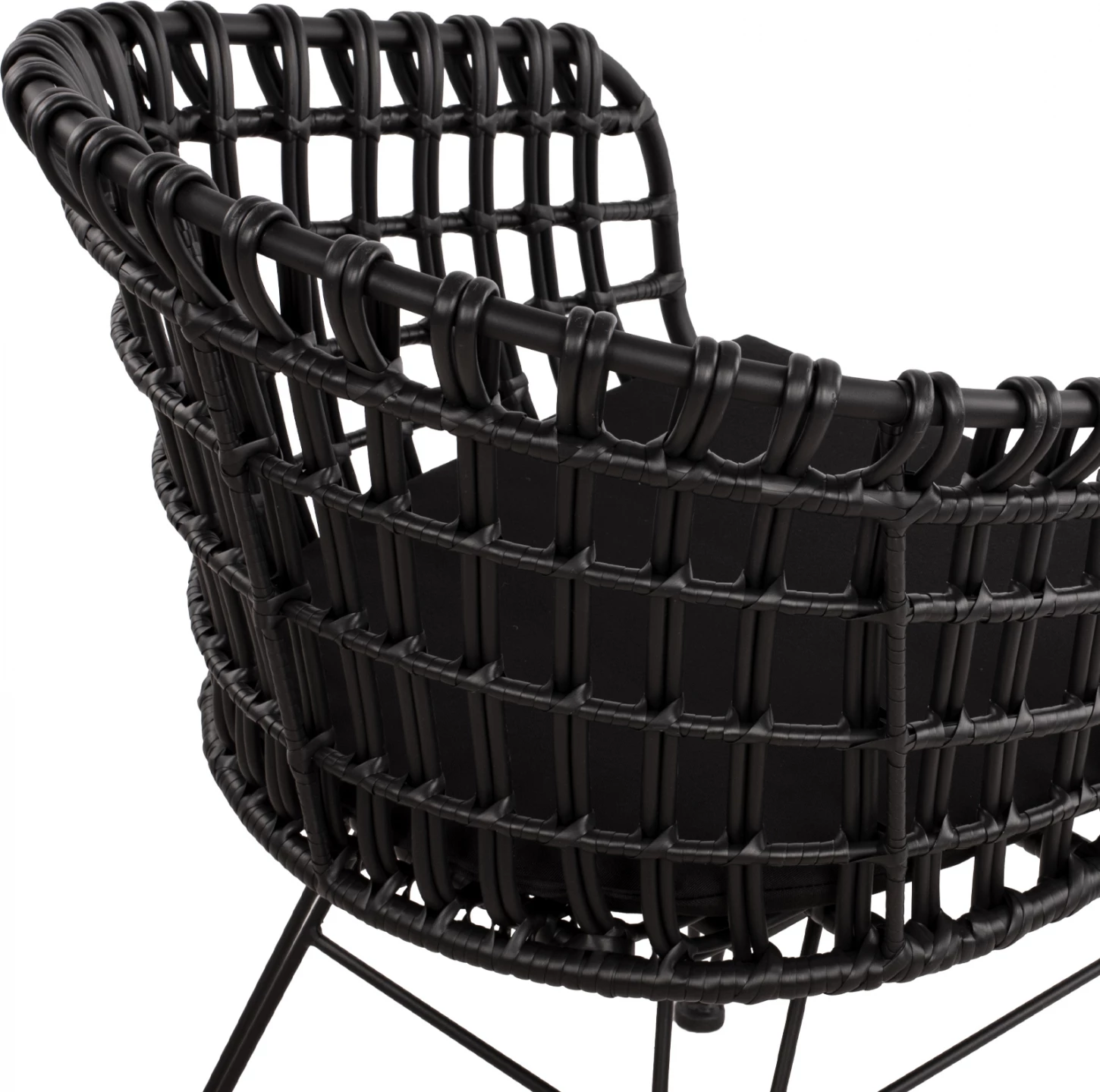 Karrige foleje metalike Allegra FH5456.02, thurje e zezë, 59x56.5x83 cm