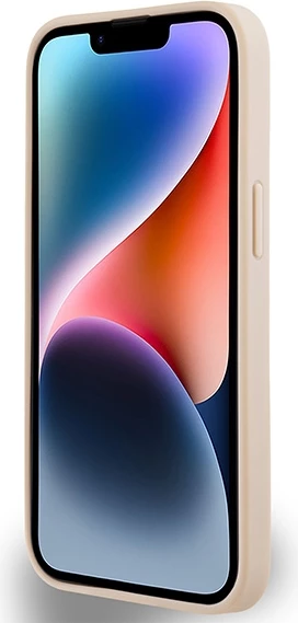 Mbështjellës DKNY Checkered Mono Pattern & Printed Stripes për iPhone 15 Plus / 14 Plus, Rozë