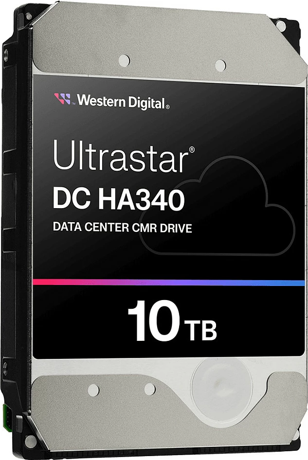 Hard disk i brendshëm Western Digital Ultrastar DC HA340, 10TB, 3.5", SATA 6Gb/s, 7200RPM, 512MB cache, argjendtë/zezë