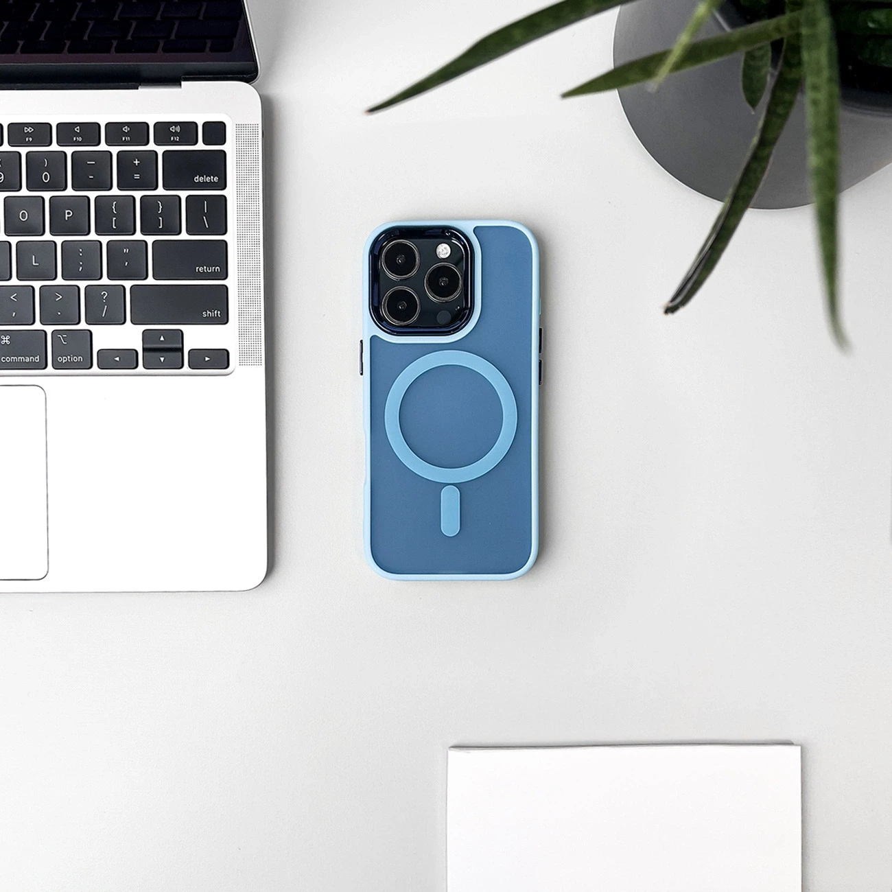 Mbështjellës Hurtel Fashion Case MagSafe për iPhone 16e, Blu
