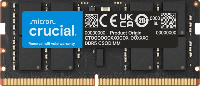 RAM Memorje Crucial CT32G64C52CS5 32GB DDR5-6400 SODIMM CL52 1.1V
