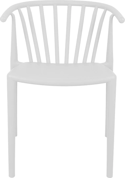 Karrige me krahë Zelma, ngjyrë e bardhë, 55x53x73cm