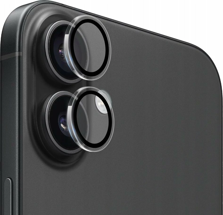 Mbrojtës lente kamere Mobile Origin Easy Lens Guards FRL-LSG-i16-CLR për iPhone 16/16 Plus, xham i kalitur 0.33mm 9H, transparent