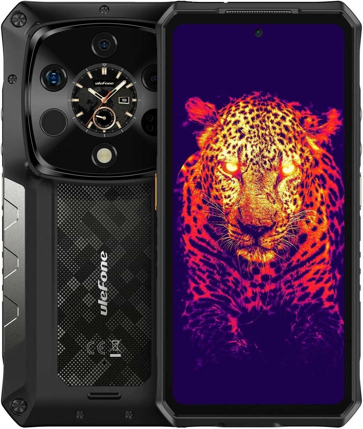 Celular Ulefone Armor 28 Ultra Thermal 5G, 16GB RAM, 1TB, e zezë