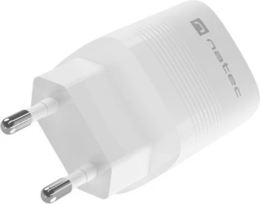 Karikues Natec Ribera GaN 30W, USB-A dhe USB-C, i bardhë