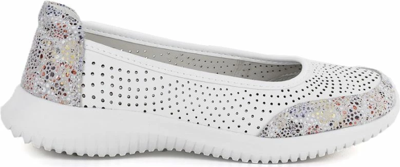 Këpucë lëkure për femra S.Barski 7036, të bardha