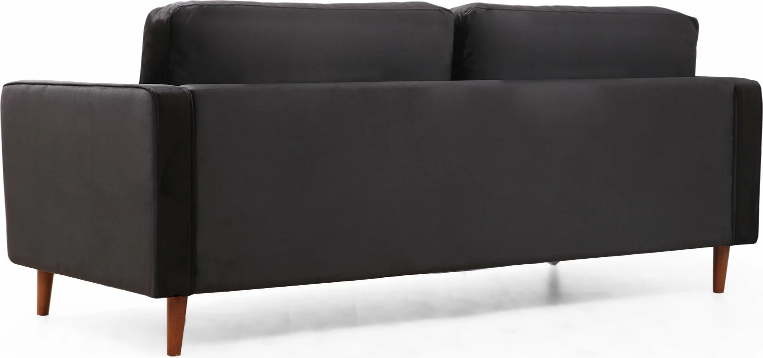 Divan treshe Atelier del Sofa, ngjyrë e zezë, Rome
