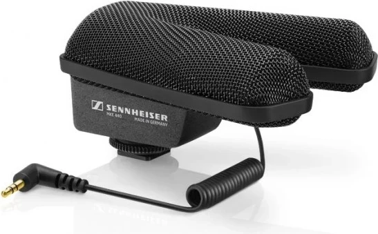 Mikrofon stereo kondensator Sennheiser MKE 440, me low-pass filter, i zi