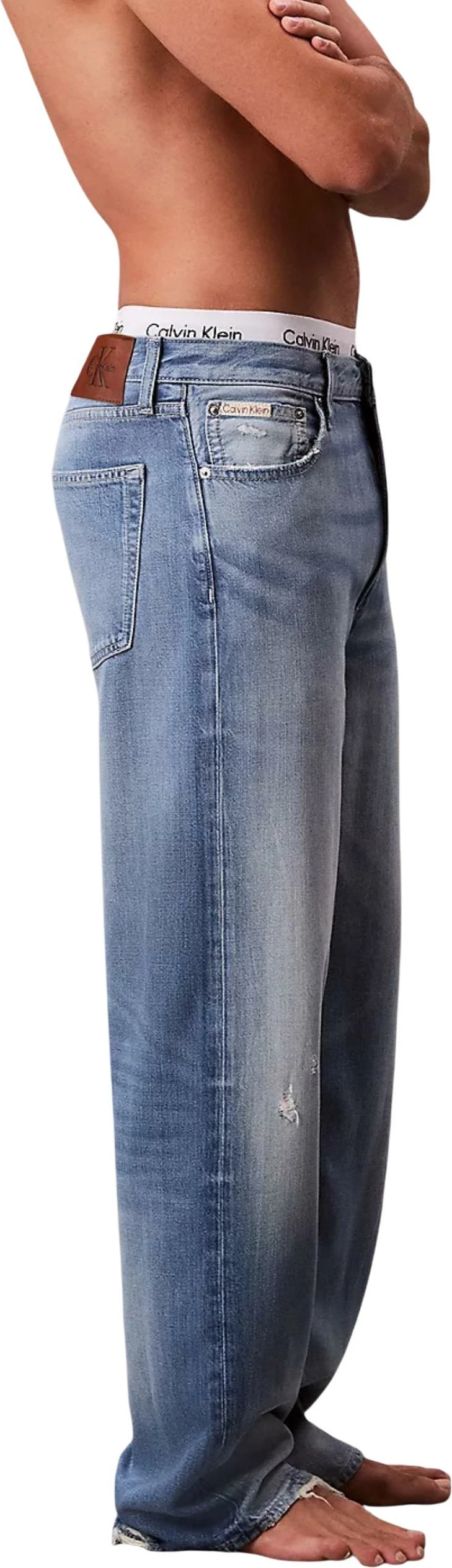 Xhinse për meshkuj Calvin Klein Jeans BAGGY J LV04RC735G, blu denim [Madhësia: W34 L32]