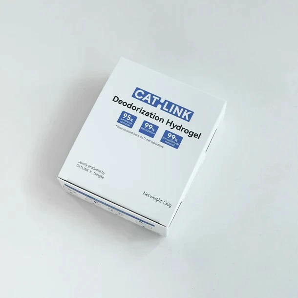 Deodorant Catlink për kuti rëre mace, Smart Litter Box SE (Baymax), freski 60 ditë, hidrogel, set me aktivator, i bardhë