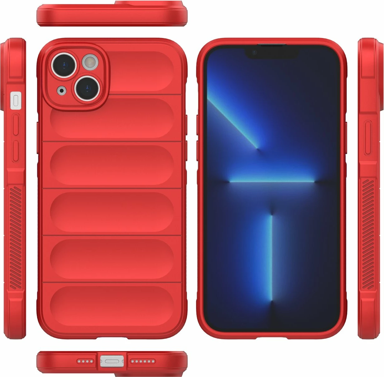 Mbështjellës Hurtel Magic Shield Case për iPhone 14 Plus, TPU, Kuq