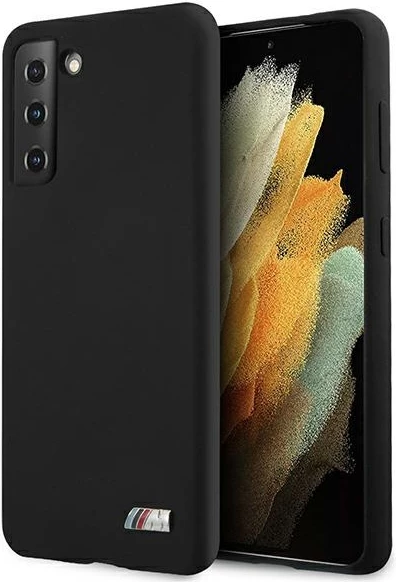 Mbështjellës BMW Silicone M Collection për Samsung Galaxy S21+, i zi