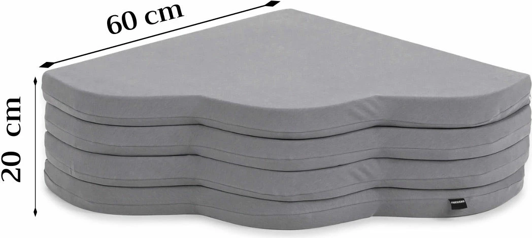 Jastëk për beba, ngjyrë gri, Evila Originals, Bulut