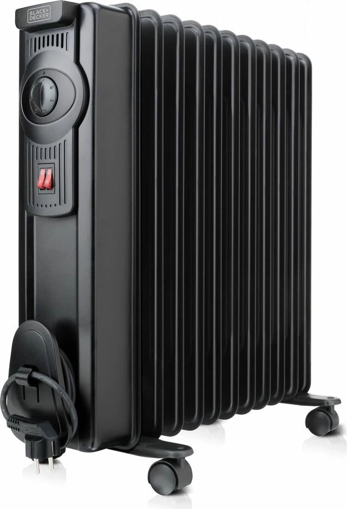 Radiator me vaj elektrik Black&Decker BXRA1500E 1500W, termostat i rregullueshëm, 9 elemente, 43.5 x 23 x 54 cm, i zi 2