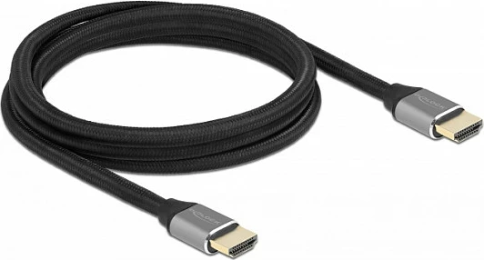 Kabllo HDMI DeLOCK Ultra High Speed 48 Gbps, 2 m, 8K 60 Hz, eARC/ARC, zi/gri