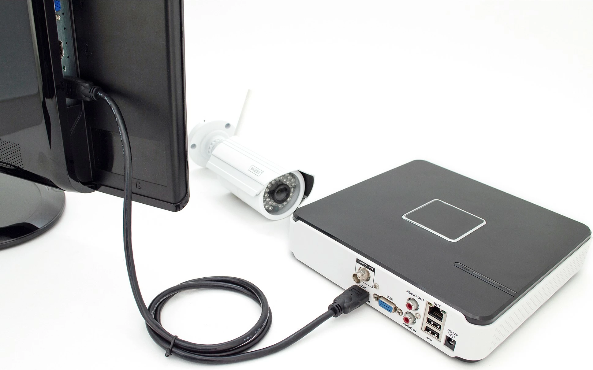 Kabllo HDMI Digitus Premium High Speed 3m, 4K, Ethernet, e zezë