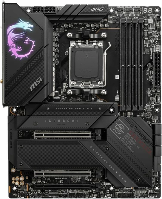 Pllakë amë MSI MPG X670E CARBON WIFI, Socket AM5, ATX, e zezë