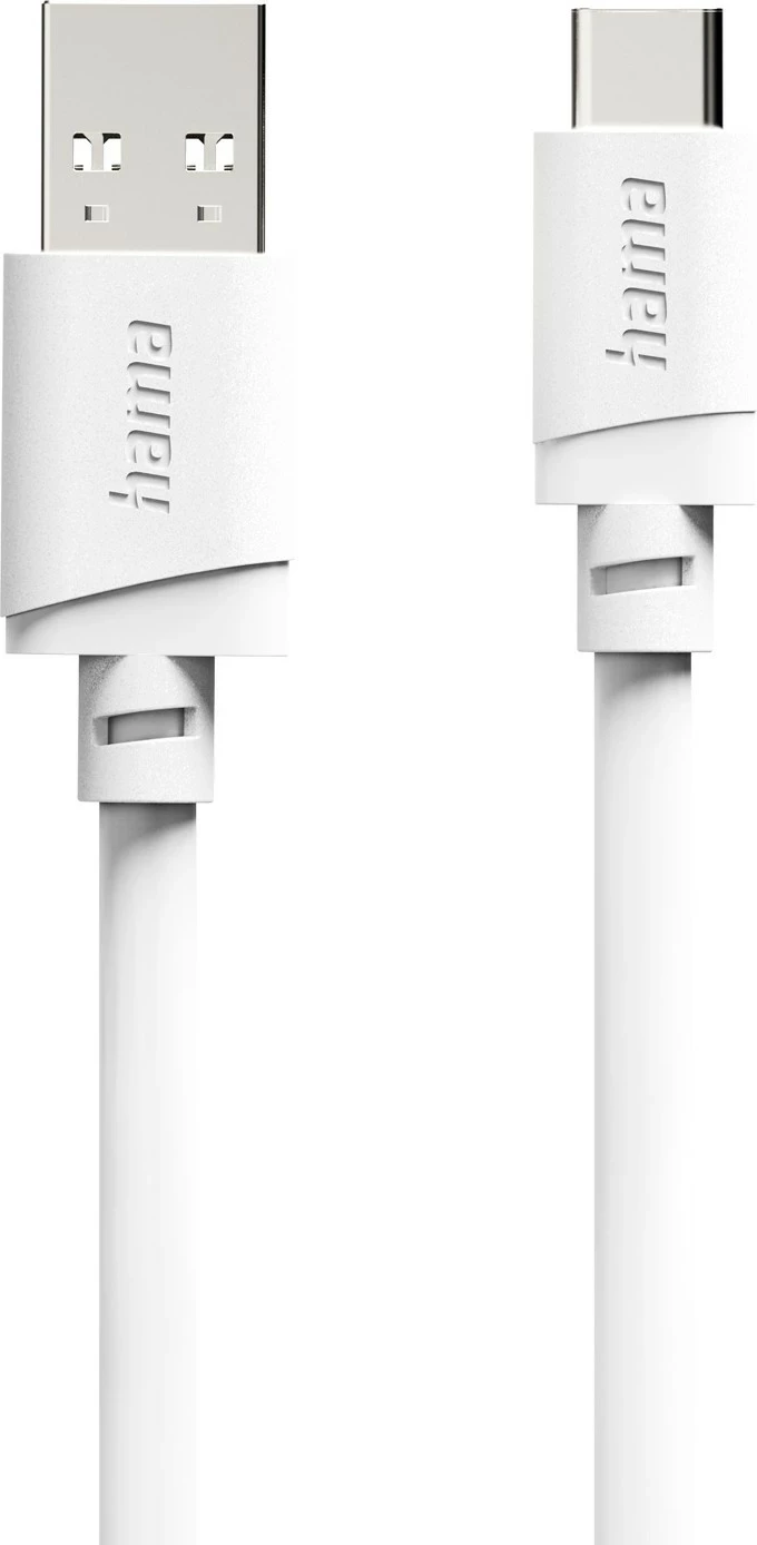 Kabllo karikimi Hama USB-A në USB-C, 2 m, e bardhë