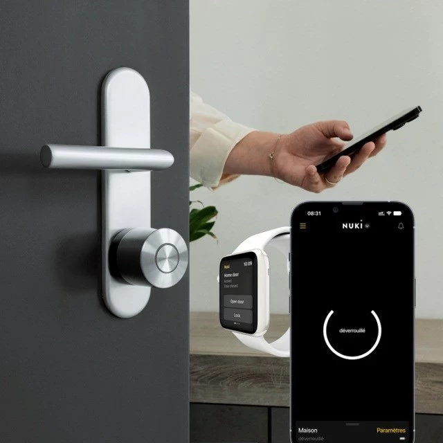 Bravë inteligjente Nuki Smart Lock ULTRA, wireless, argjendtë