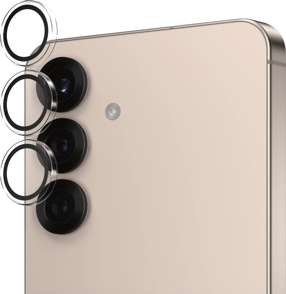 Mbështjellës xhami PanzerGlass Hoops për lente kamerë, për Samsung Galaxy S25, Transparent